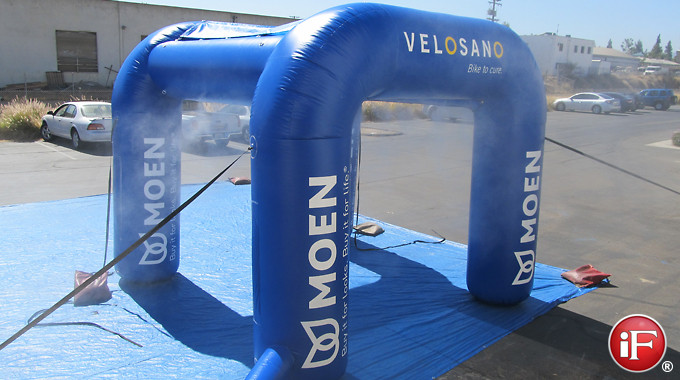 inflatable misting tent, inflatable misting stations, big fogg, inflatable cooling tents