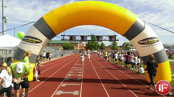 inflatable finish line arch