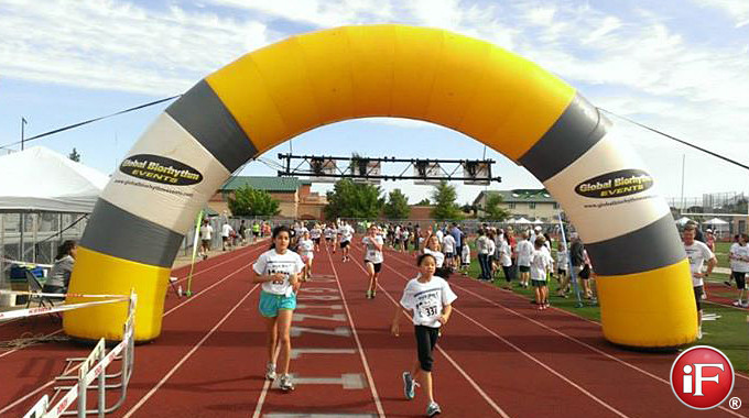 inflatable finish line arch
