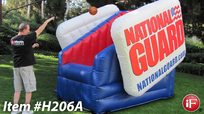 inflatable basketball game, sports inflatable basketball, inflatable sports game, hoop zone basketball