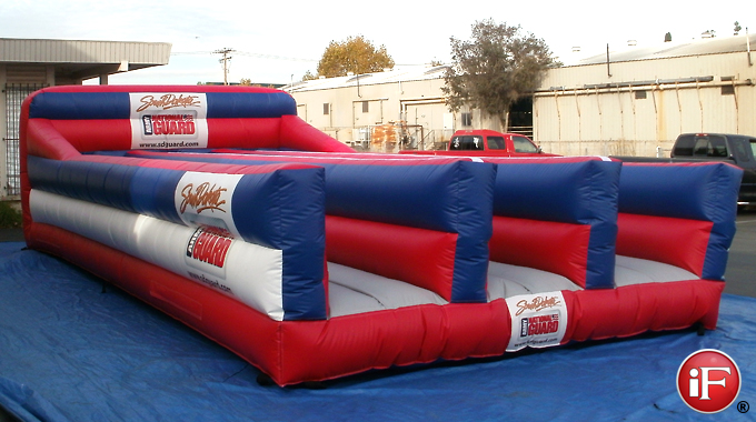 inflatable games, bungee run, interactive inflatable game, custom inflatables
