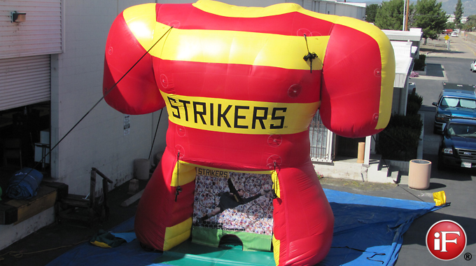 inflatable soccer Jersey, inflatable soccer game, inflatable sports game, branded inflatable soccer kicking game