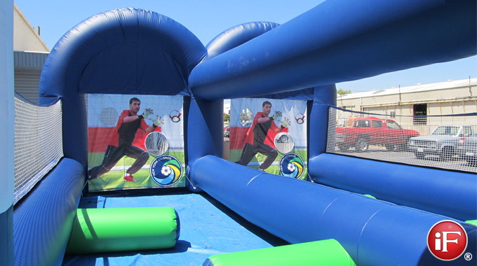 Inflatable soccer dribble game, inflatable soccer game,  inflatable sports game, branded soccer inflatable game