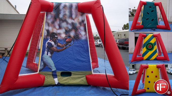 5 in 1 sports interactive inflatable game