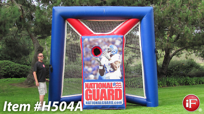 military inflatable sports games, military branded inflatables, gsa inflatable game,national guard inflatabless