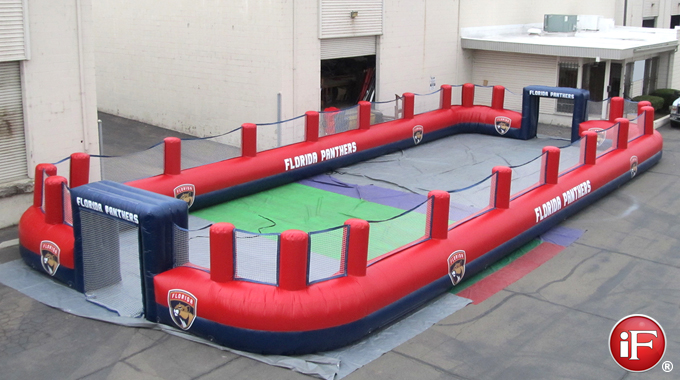 inflatable soccer field rental