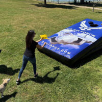 Giant Inflatable Cornhole Game